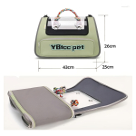 Bolso Resistente Transportador Para Gatos Mascotas Plegable - Imagen 12
