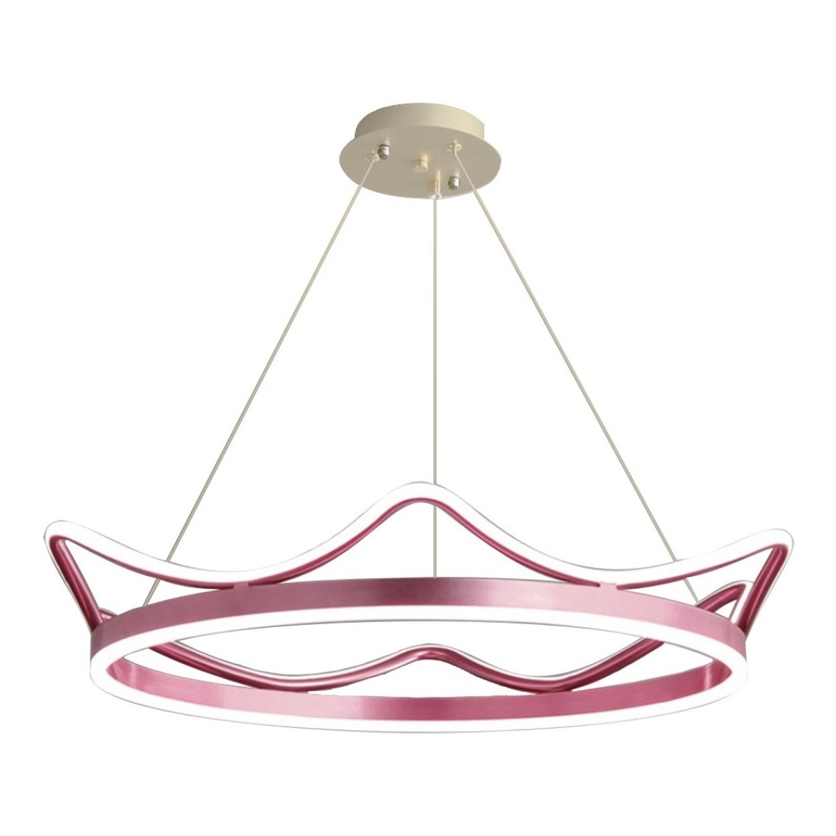 Lámpara Colgante Infantil Corona Led Para Dormitorio - Imagen 7