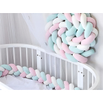 Chichonera Trenzada Para Cuna 2mts Bebes Protección - Imagen 14