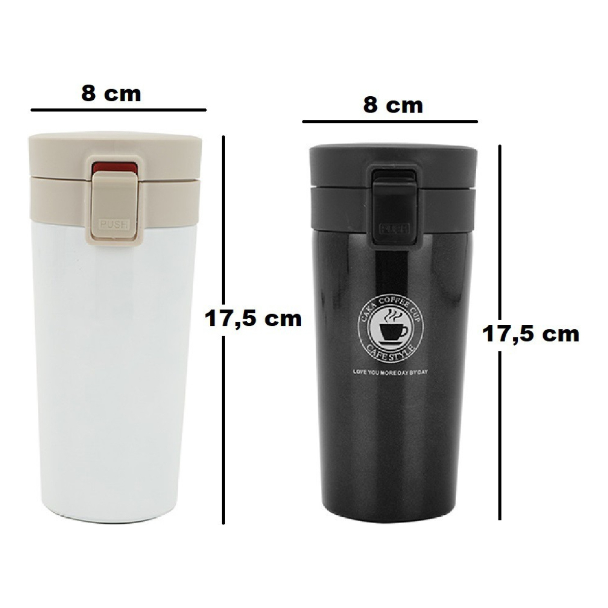 Termo Taza Vaso Térmico Café Acero Inoxidable 380 Ml Filtro - Imagen 7