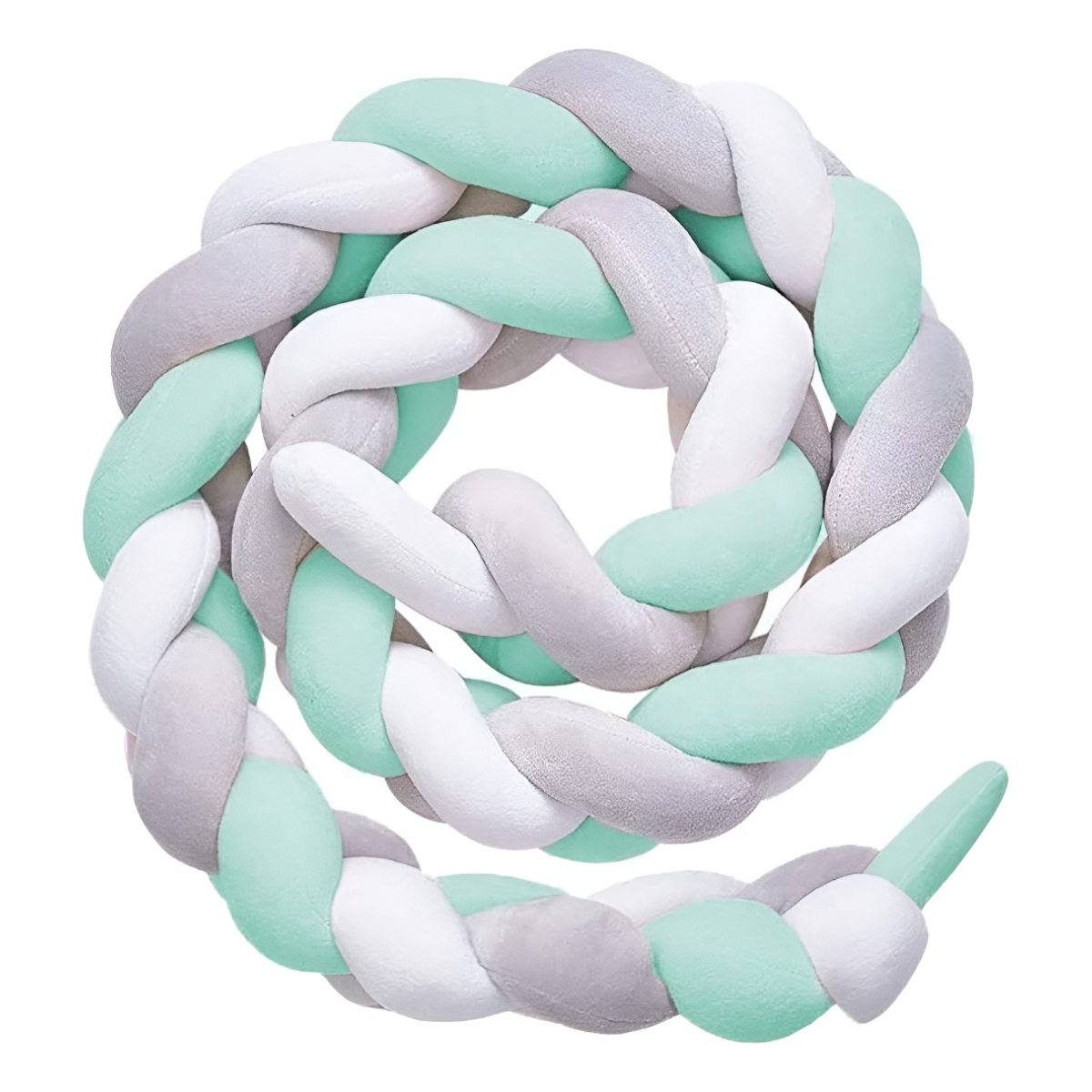 Chichonera Trenzada Para Cuna 2mts Bebes Protección - Imagen 9