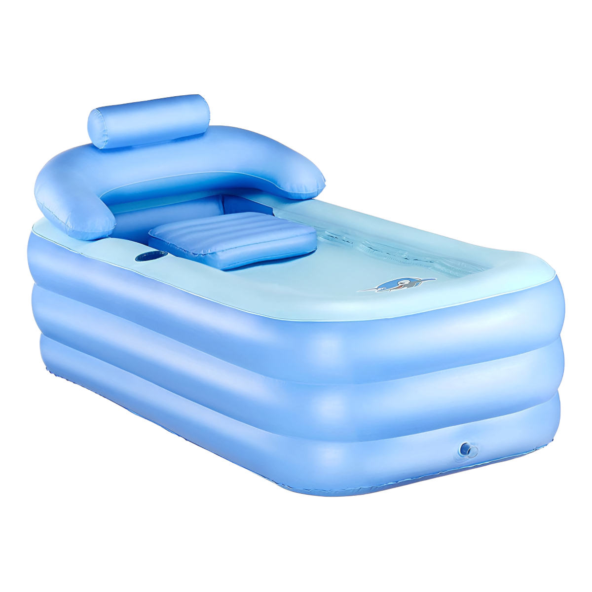 Bañera Spa Tina Portátil Plegable Inflable De Pvc + Inflador - Imagen 1