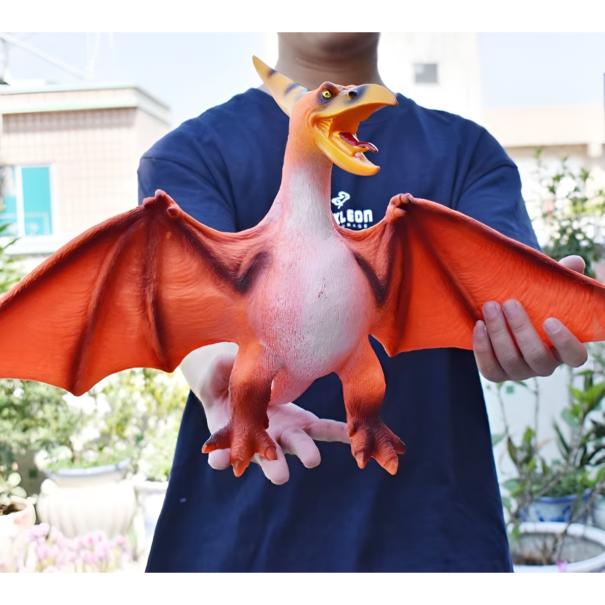 Dinosaurio De Juguete Gigante Goma Flexible Con Sonido - Imagen 15