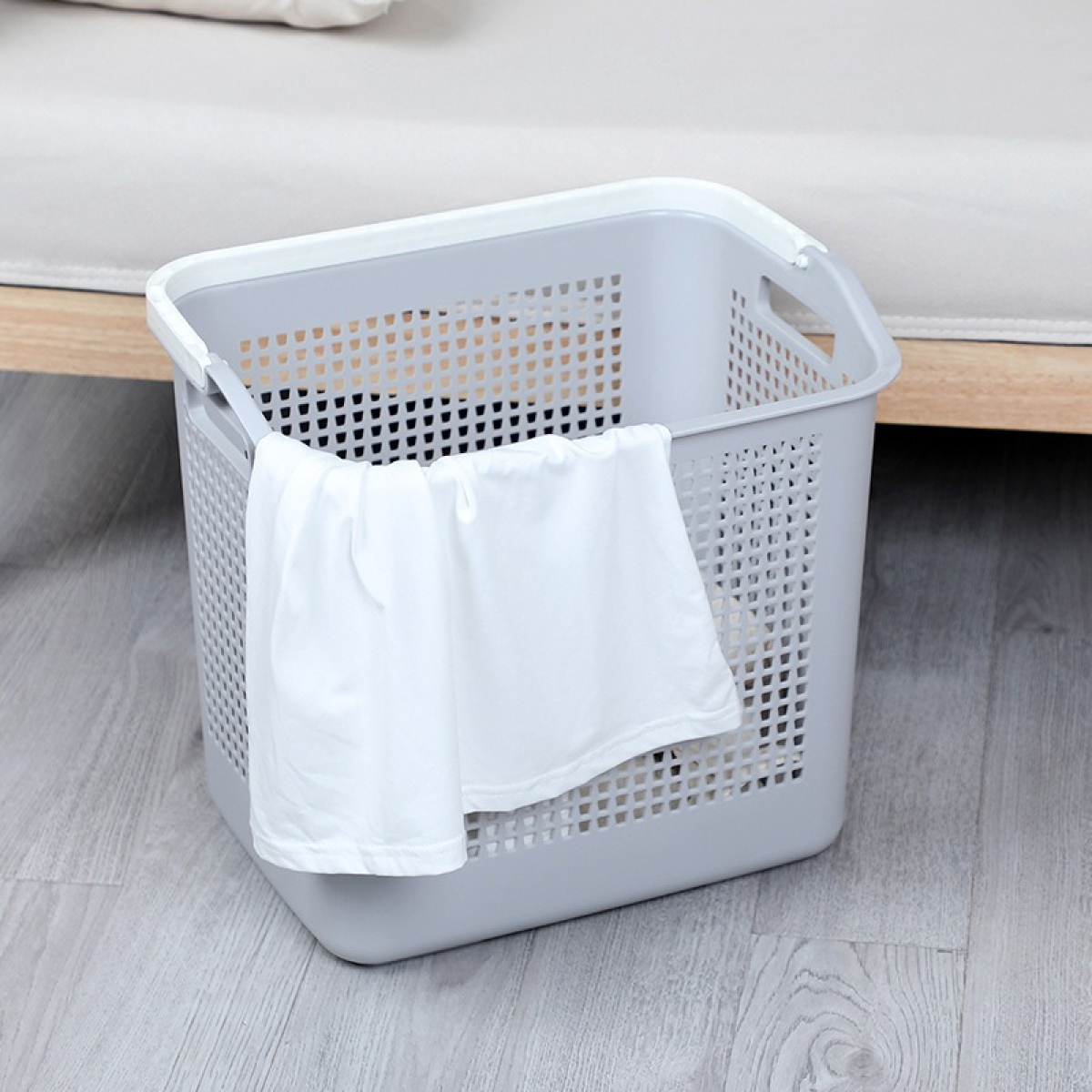 Cesto Plastico De Ropa Con Manija Organizador - Imagen 3