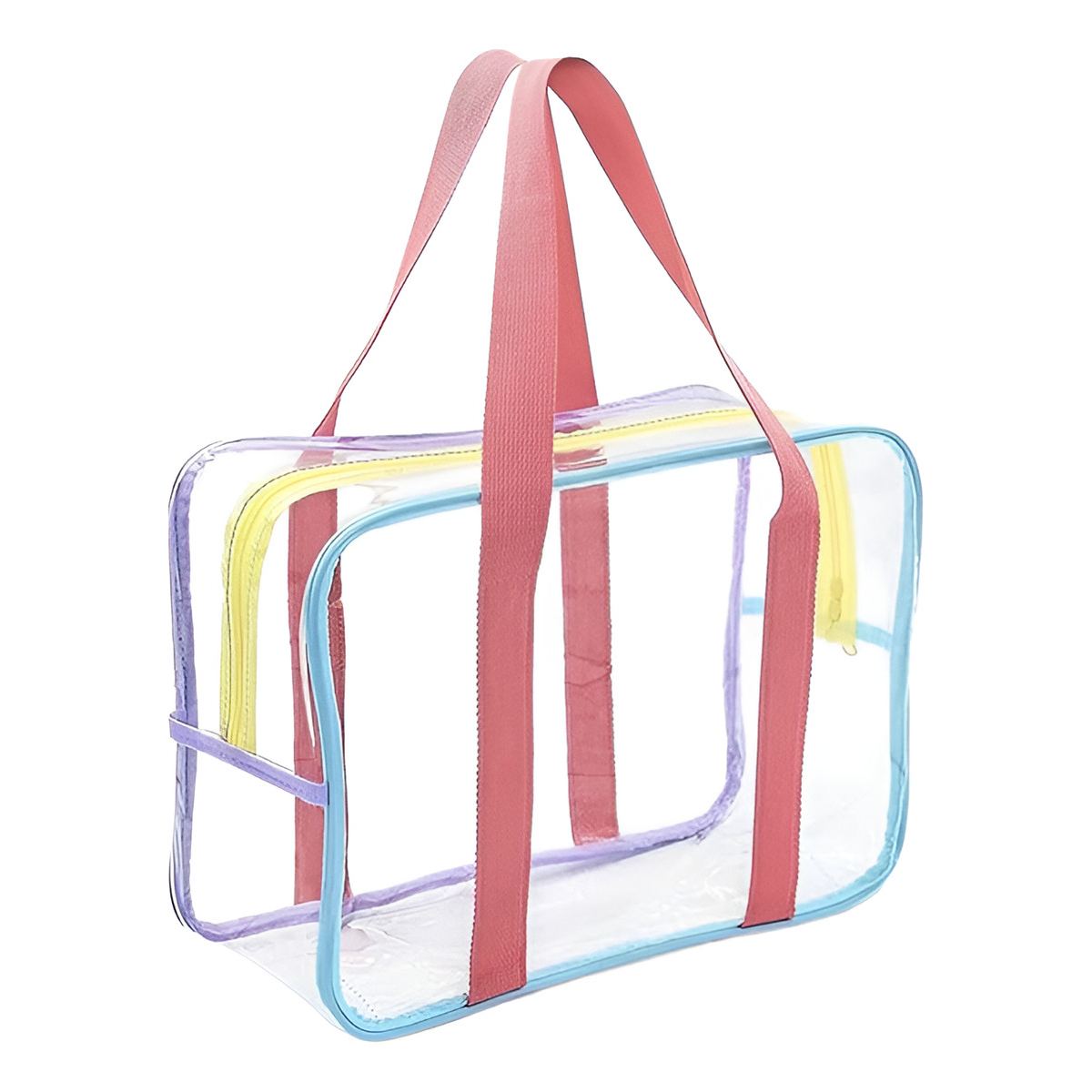 Bolso Cartera Transparente Juvenil Neceser Playa Chica - Imagen 1