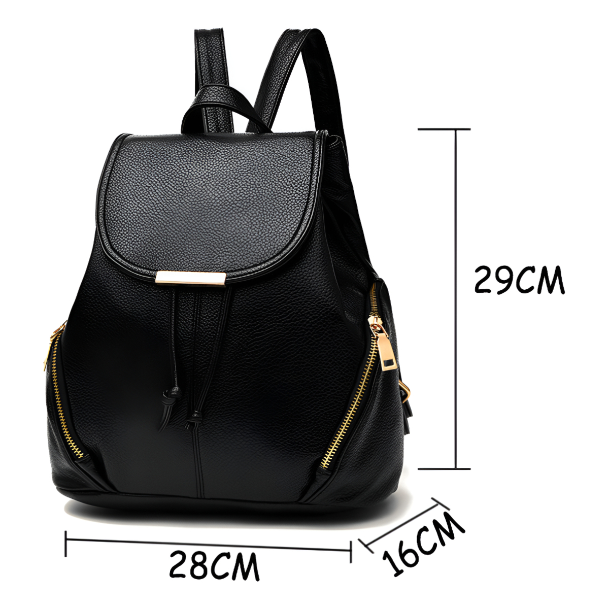 Bolso Cartera Mochila Moderno Varios Cierres Gran Capacidad - Imagen 11