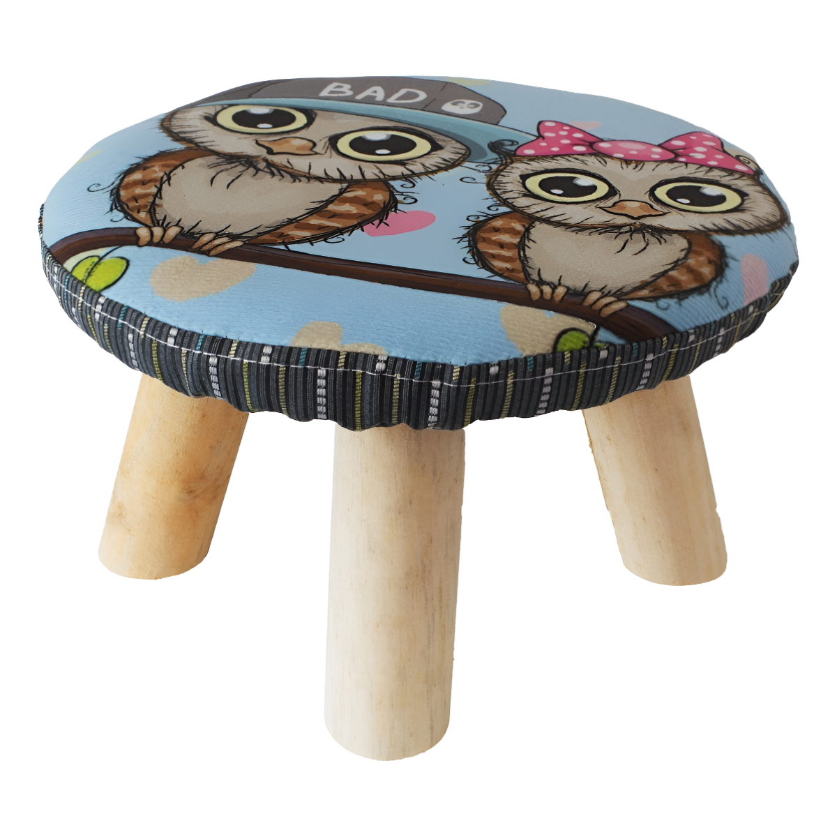 Banquito Banco De Madera Para Niños Taburete Tapizado - Imagen 38