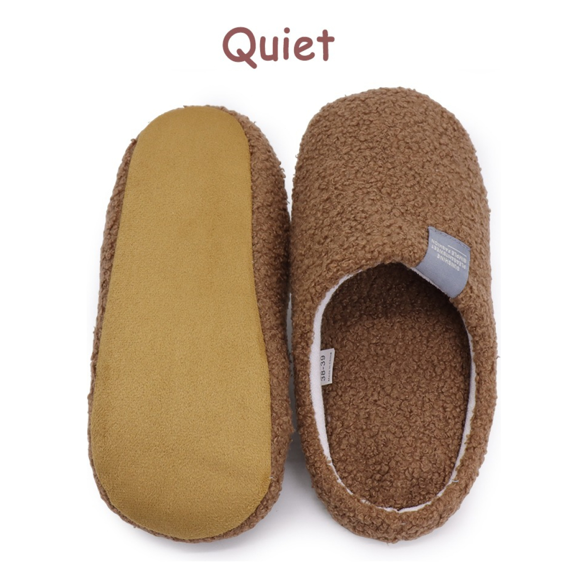 Pantuflas Ligeras Suaves De Casa Con Corderito Para Mujer - Imagen 11