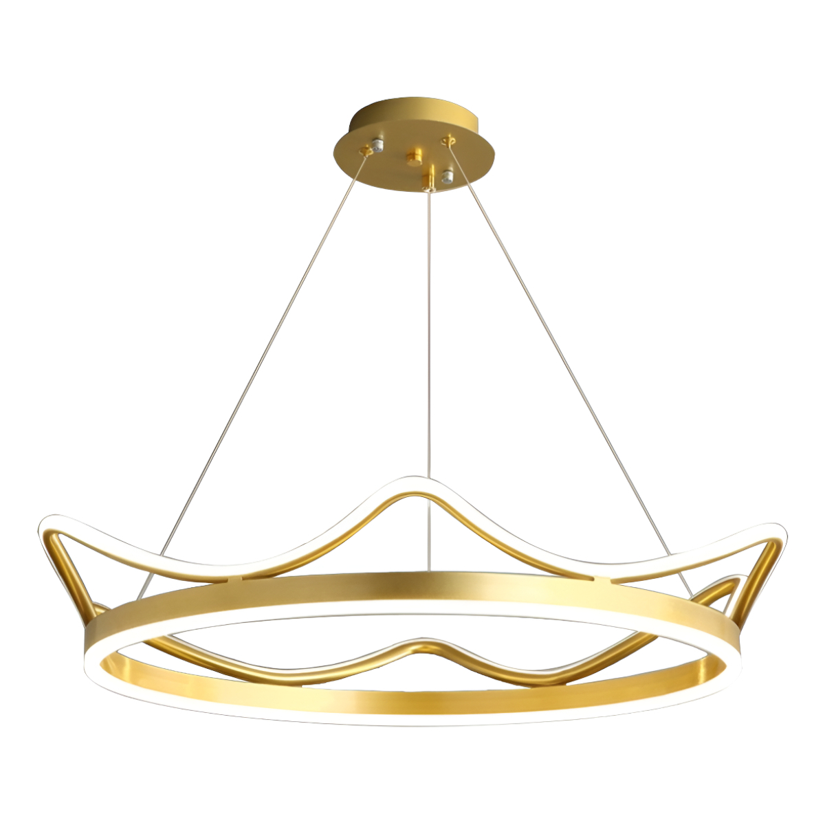 Lámpara Colgante Infantil Corona Led Para Dormitorio - Imagen 1