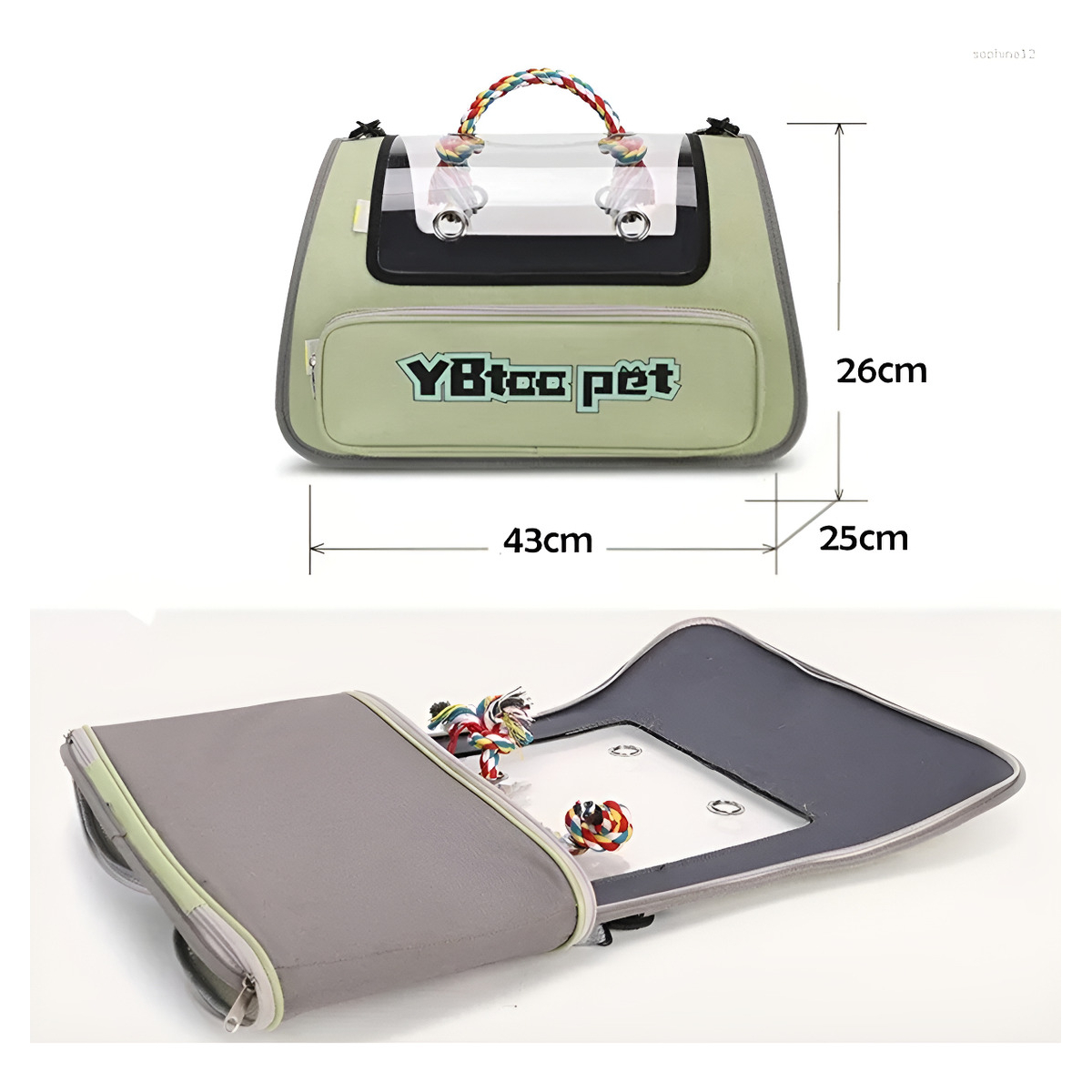 Bolso Resistente Transportador Para Gatos Mascotas Plegable - Imagen 18