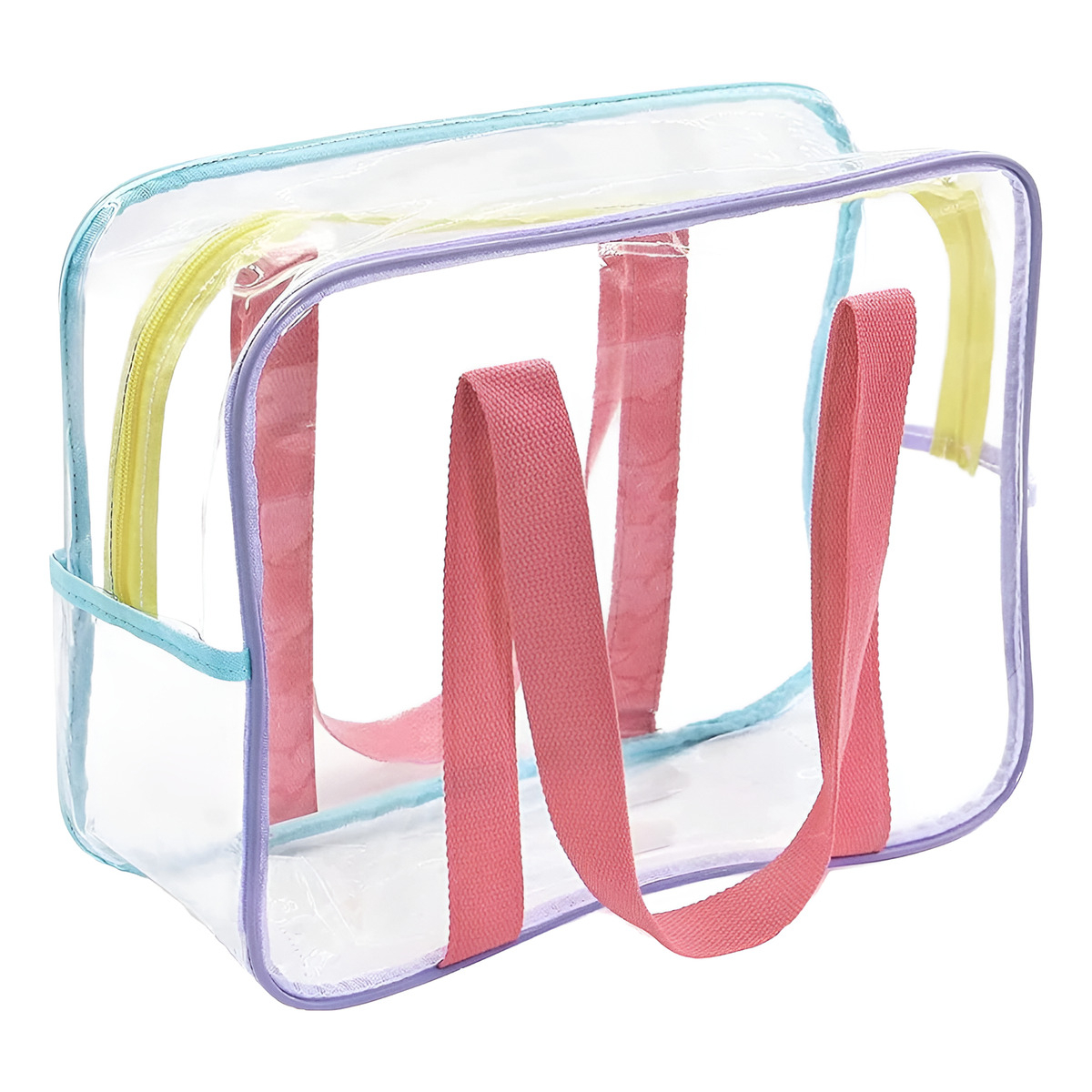 Bolso Cartera Transparente Juvenil Neceser Playa Chica - Imagen 2