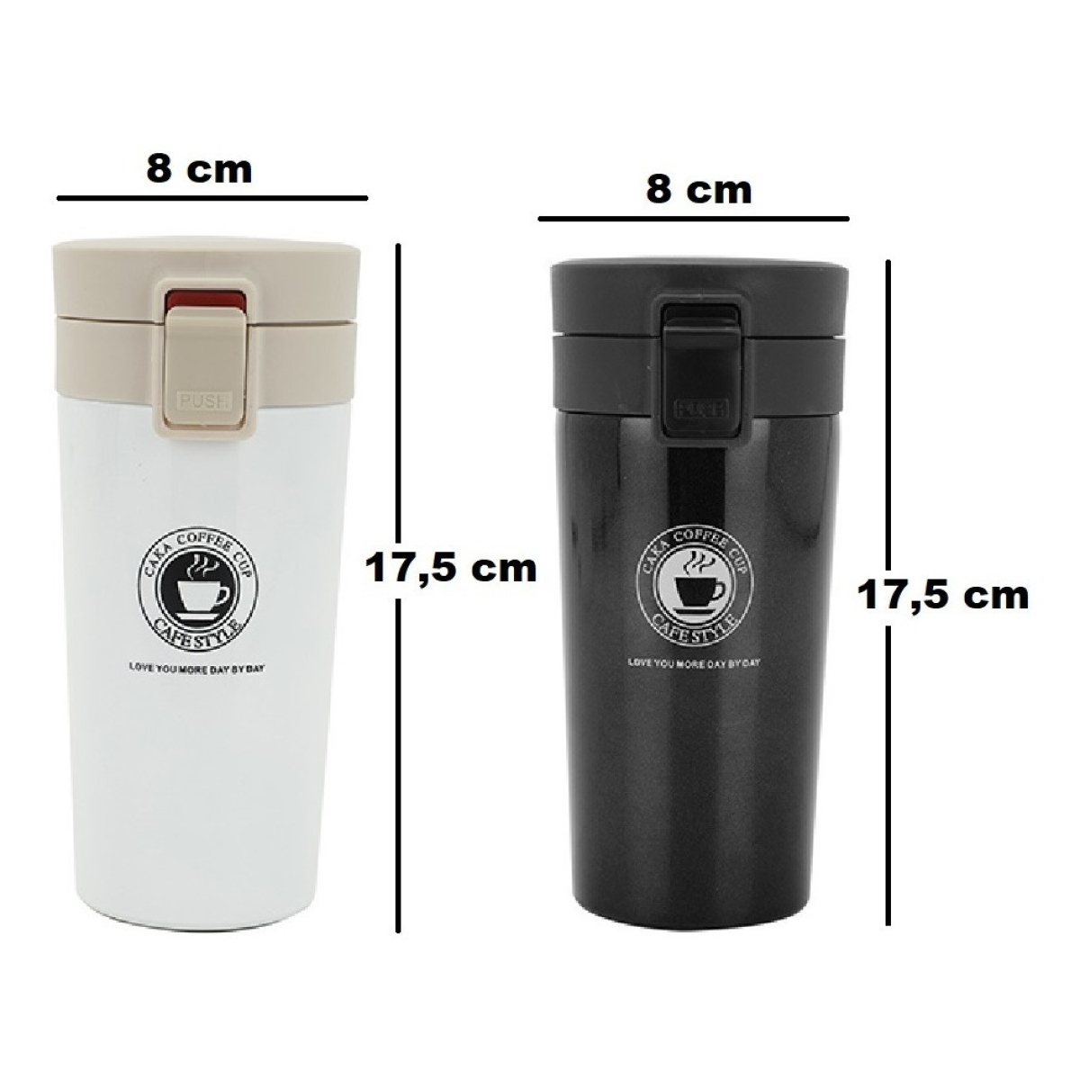Termo Taza Vaso Térmico Café Acero Inoxidable 380 Ml Filtro - Imagen 10