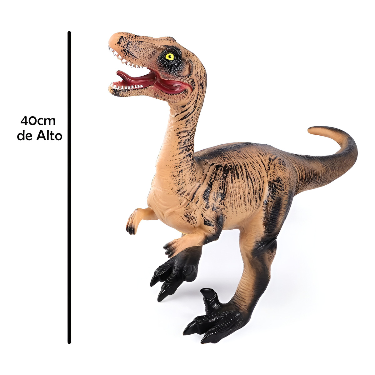 Dinosaurio De Juguete Gigante Goma Flexible Con Sonido - Imagen 13