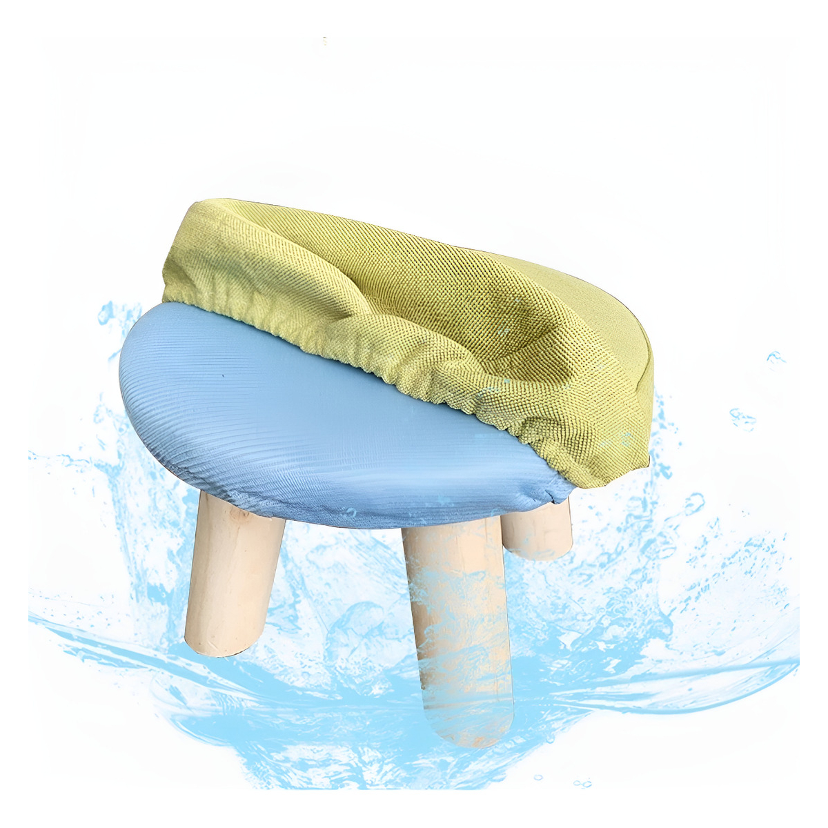 Banquito Banco De Madera Para Niños Taburete Tapizado - Imagen 46