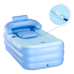 Bañera Spa Tina Portátil Plegable Inflable De Pvc + Inflador - Imagen 10