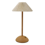 Lampara De Mesa Diseño Madera Inalambrica Táctil Recargable - Imagen 10