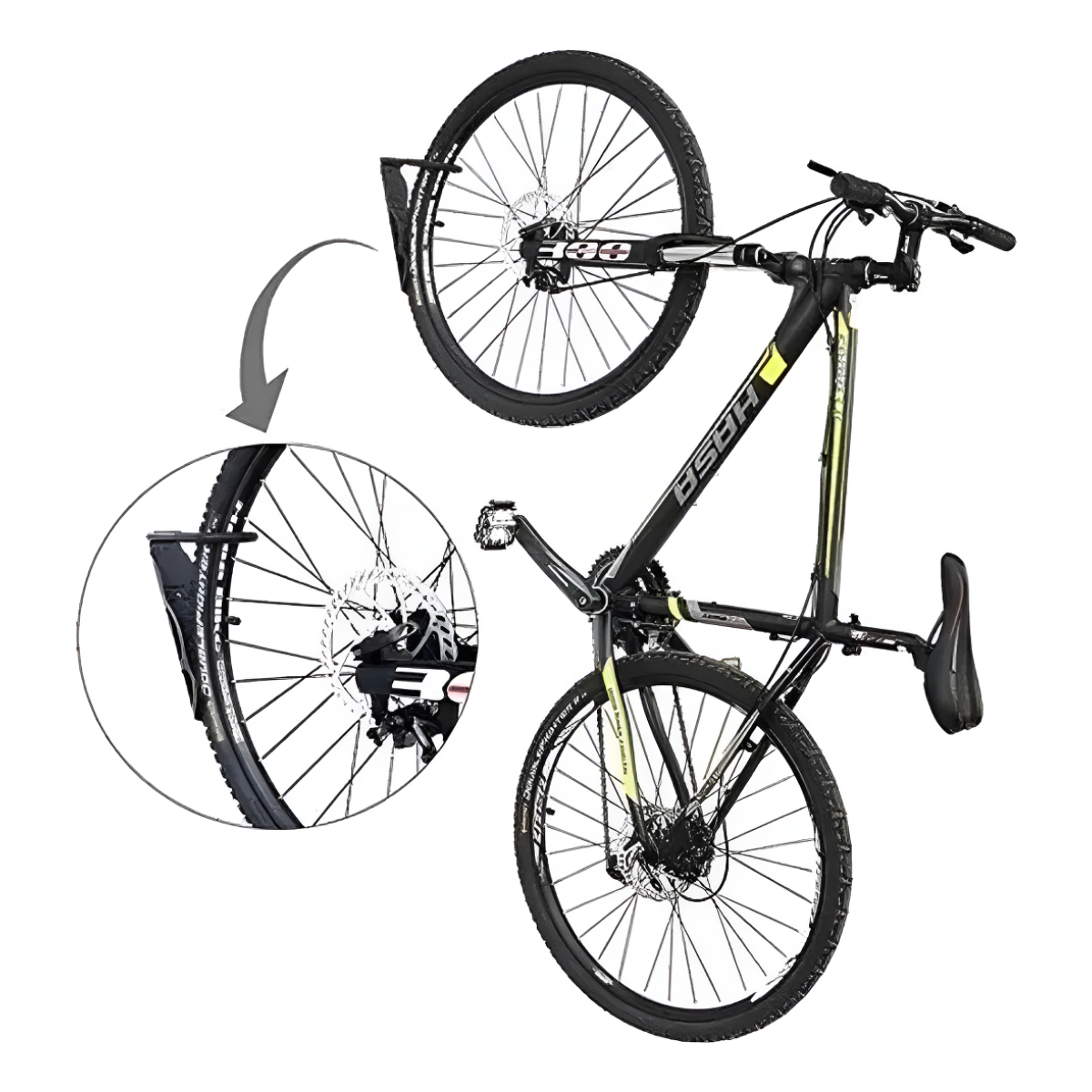 Soporte De Pared Para Bicicleta Gancho Colgar Vertical - Imagen 4