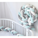 Chichonera Trenzada Para Cuna 2mts Bebes Protección - Imagen 11