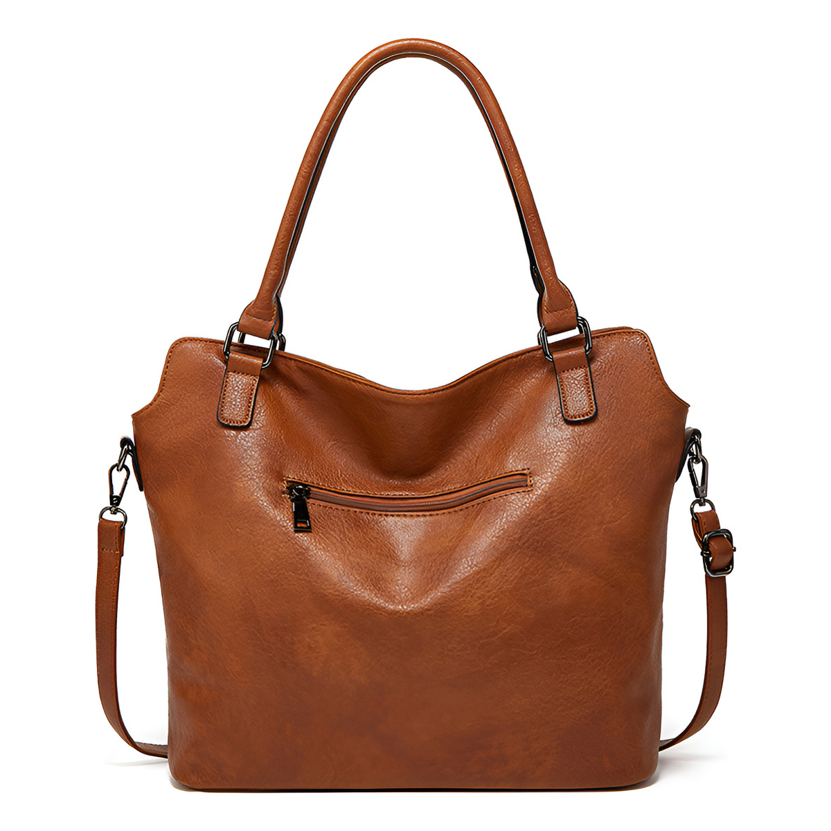 Cartera Bolso De Mano Con Bolsillos Exteriores + Pouch - Imagen 9