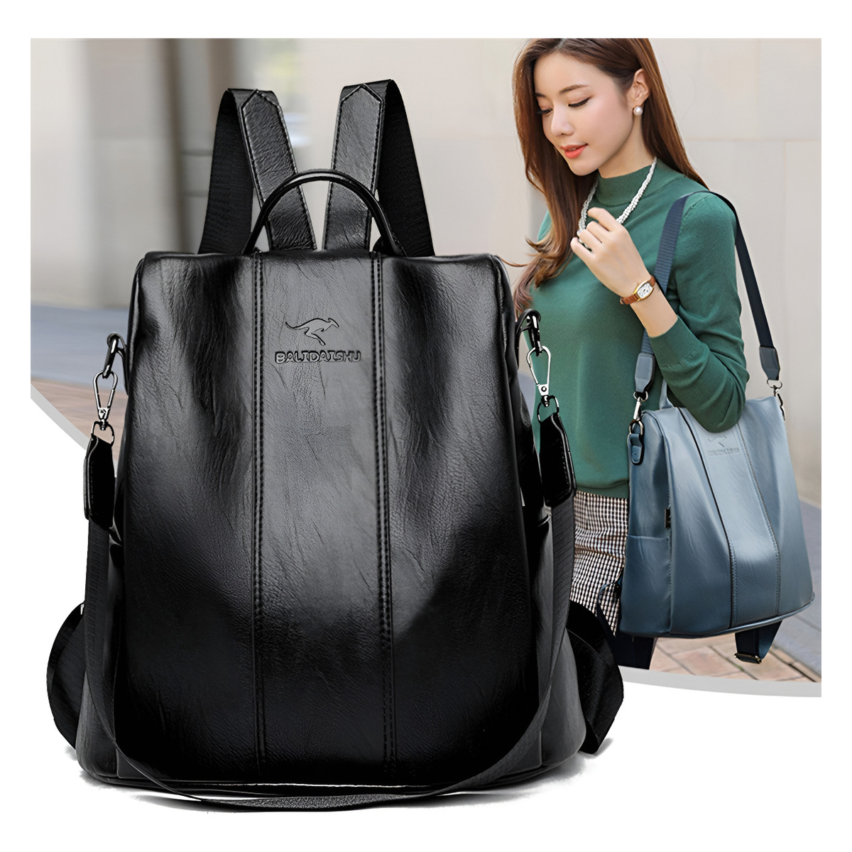 Mochila Bolso Cartera Antirrobo Sin Acceso Delantero - Imagen 11
