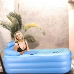 Bañera Spa Tina Portátil Plegable Inflable De Pvc + Inflador - Imagen 6