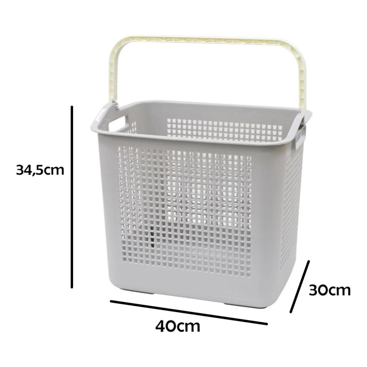 Cesto Plastico De Ropa Con Manija Organizador - Imagen 6