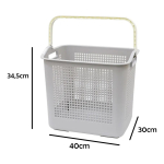 Cesto Plastico De Ropa Con Manija Organizador - Imagen 6