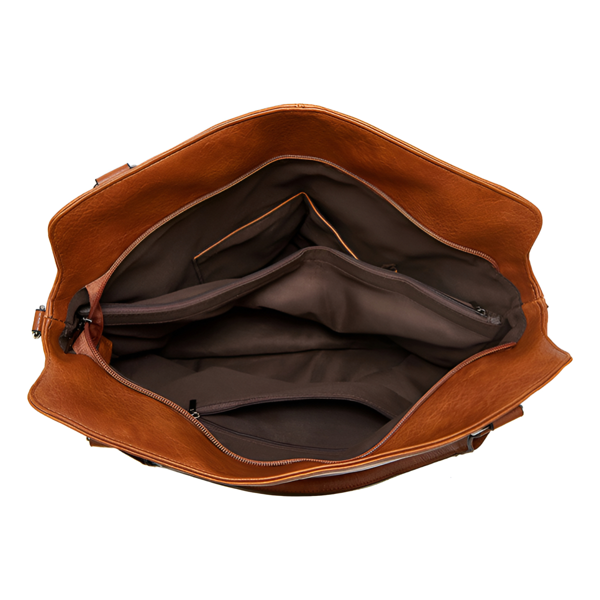 Cartera Bolso De Mano Con Bolsillos Exteriores + Pouch - Imagen 4