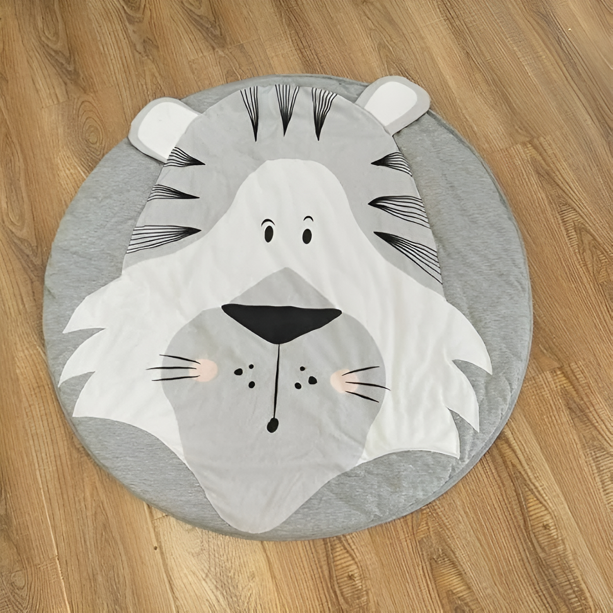 Alfombra Redonda Algodón De Animales Para Bebes Decorativa - Imagen 3