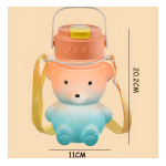 Botella Cantimplora Infantil Con Tapa Forma De Osito - Imagen 8