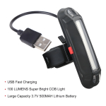 Luz Bicicleta Led Recargable Usb Trasera A Prueba De Agua - Imagen 3