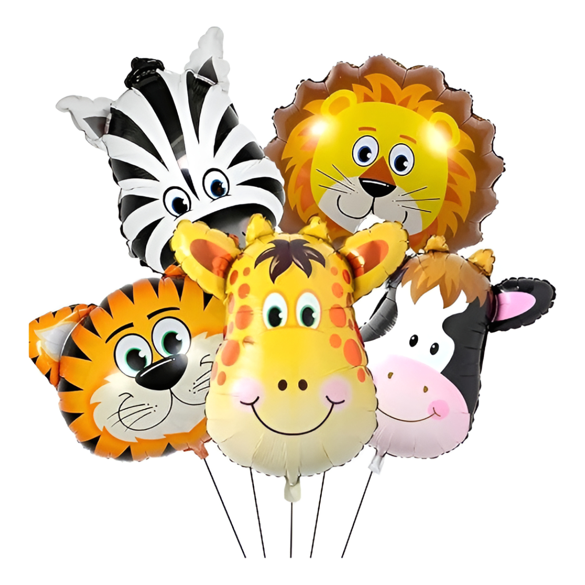Globos Metálicos Helio Para Cumpleaños Setx2 Animales Selva - Imagen 12