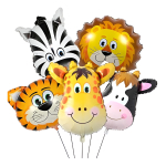 Globos Metálicos Helio Para Cumpleaños Setx2 Animales Selva - Imagen 12