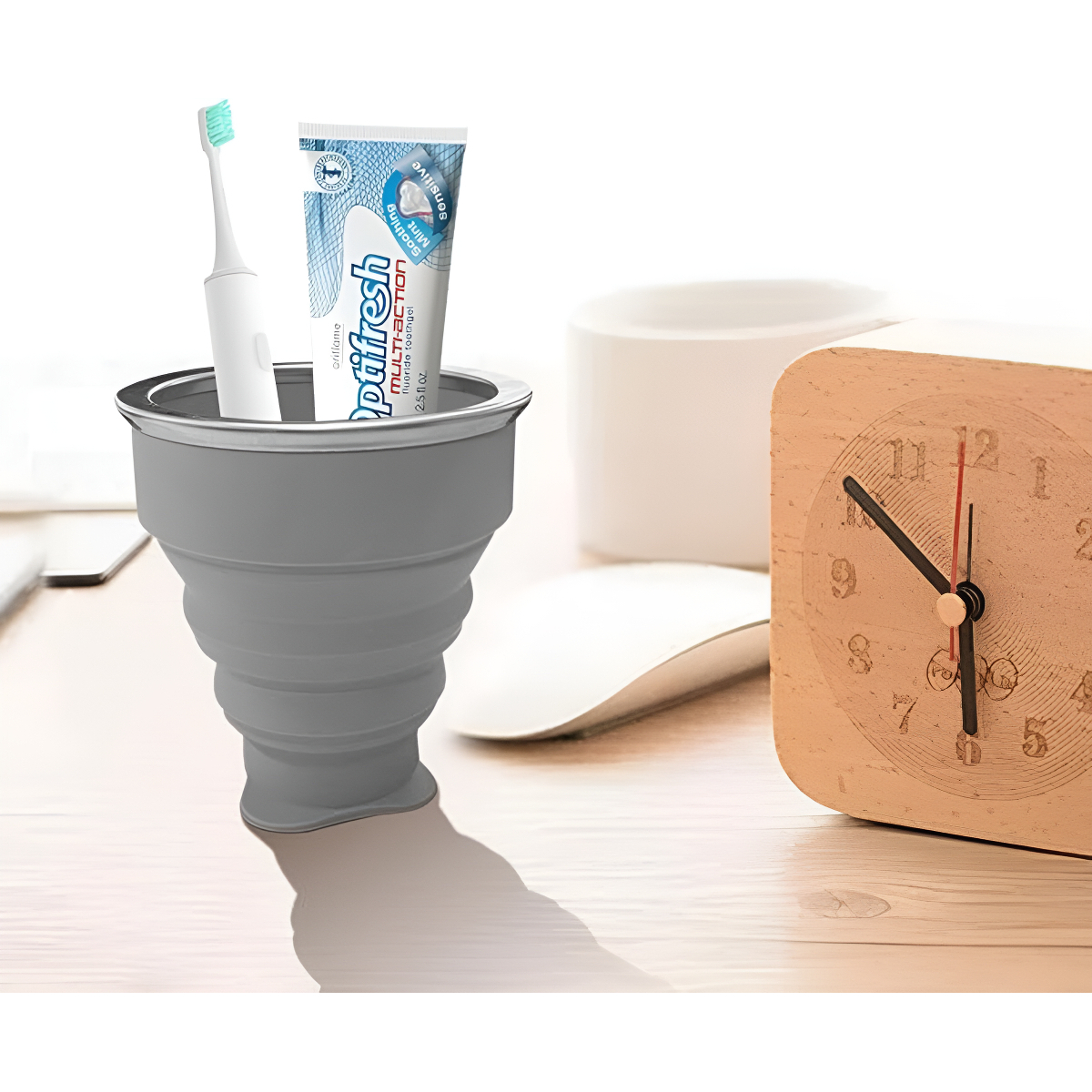 Vaso De Silicona Plegable Con Tapa Libre Bpa - Imagen 33