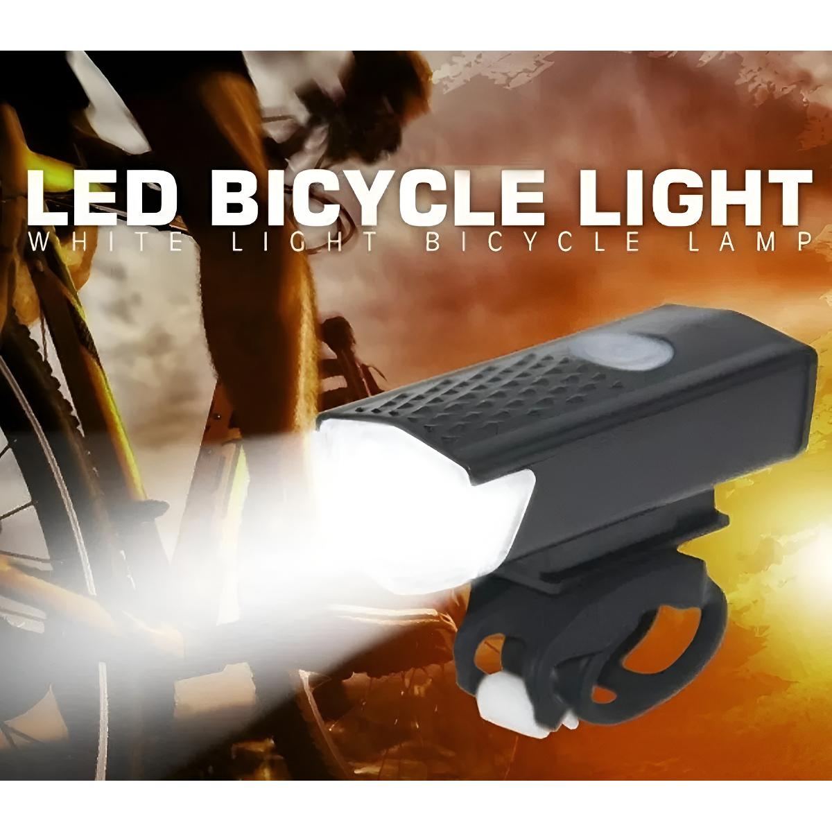 Luz Led Delantera Para Bicicleta Recargable Usb 300lum Agua - Imagen 3
