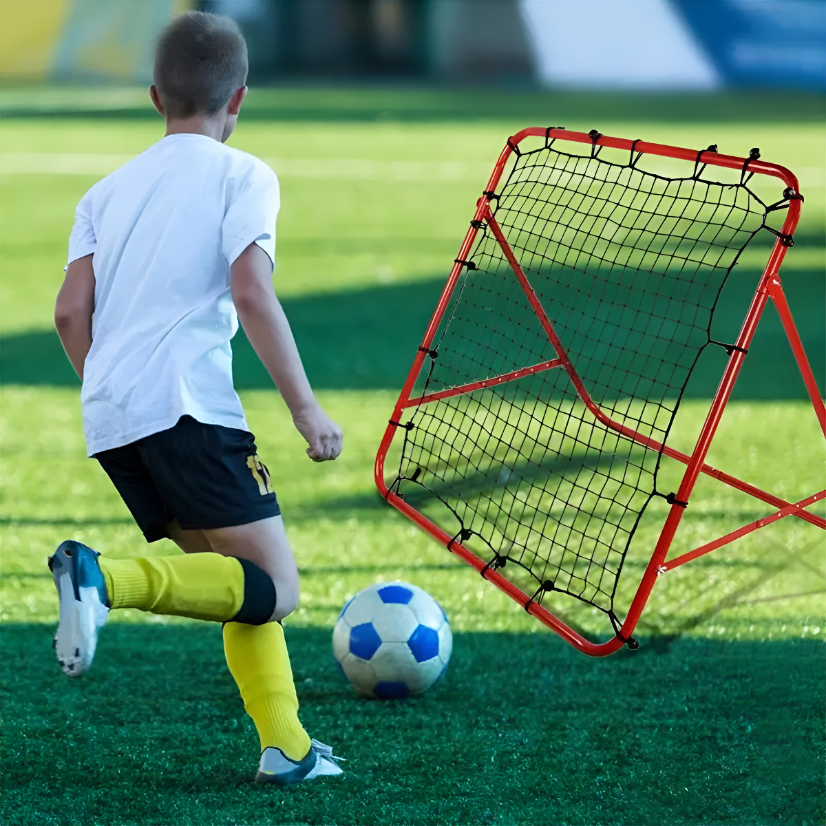 Arco Acero Rebotador Pelota P/ Entrenamiento Futbol Deporte - Imagen 7