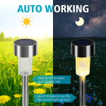 Lampara Luz Led Recargable Solar Para Jardin Pincho Metalico - Imagen 7