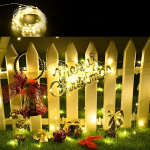 Guirnalda Guía De 100 Mini Luces Led Luciérnagas Solares - Imagen 4