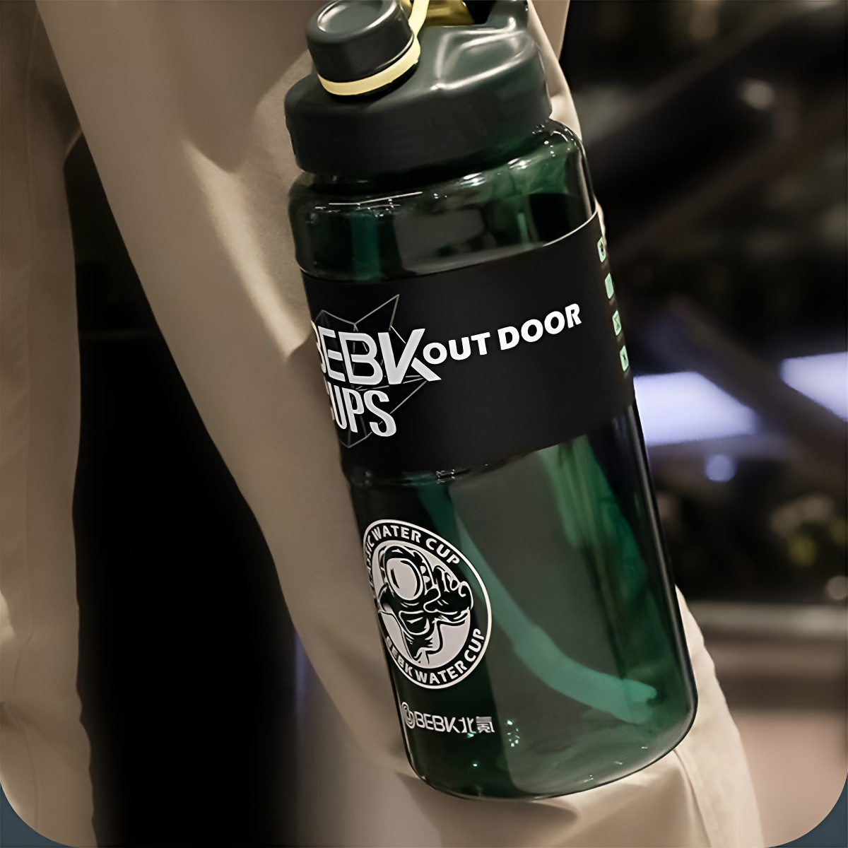 Botella De Agua Deportiva Plastico 1,7l Transparente - Imagen 5