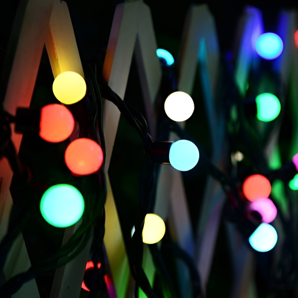 Guia De Luces Decoración Mini Bombita Rgb Fiesta Guia 50 Led - Imagen 4
