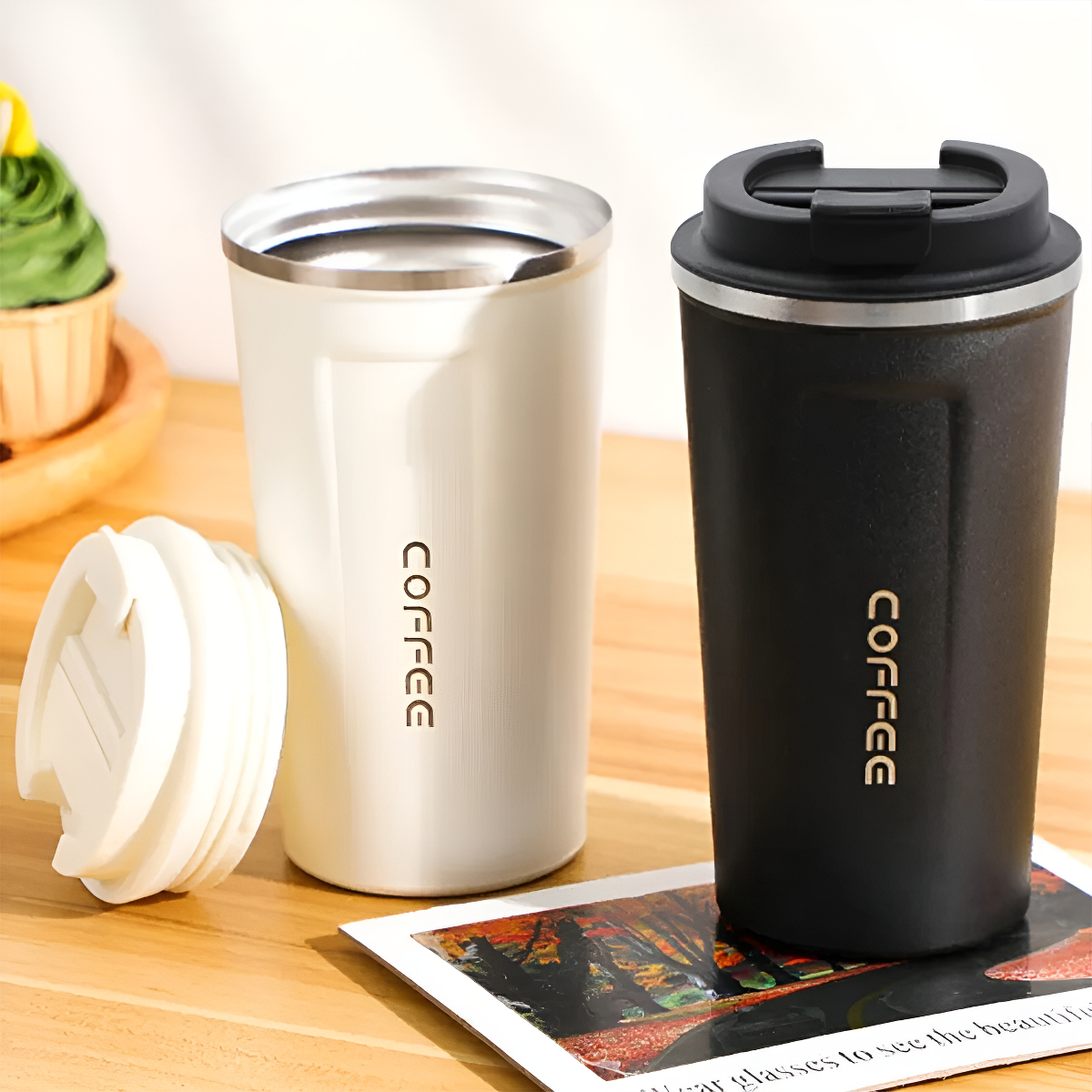 Vaso Térmico Mug 380ml Con Tapa Taza Jarra Excelente Calidad - Imagen 13