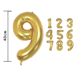 Globos Números Metalizados Dorados Decoración Cumpleaños - Imagen 29