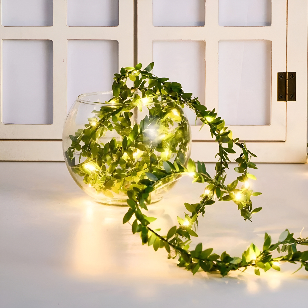 Guia Led Decorativa Con Luz Hojitas Planta Deco Home 2 Metro - Imagen 4