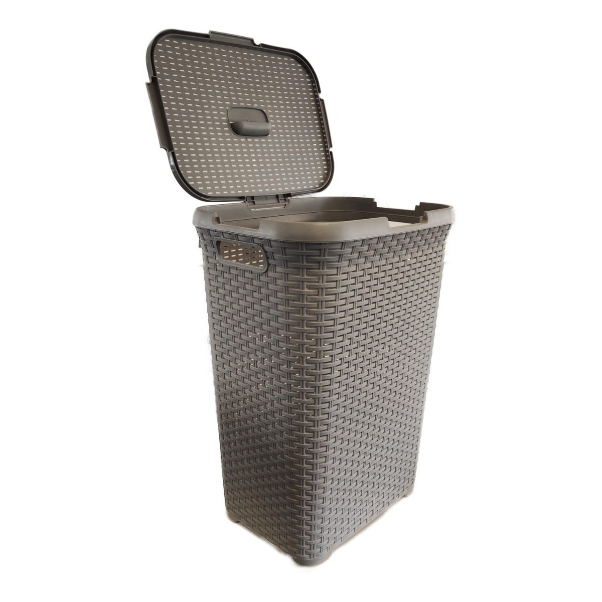 Canasto Para Ropa Sucia Con Tapa Cesto Para Ropa Baño - Imagen 4