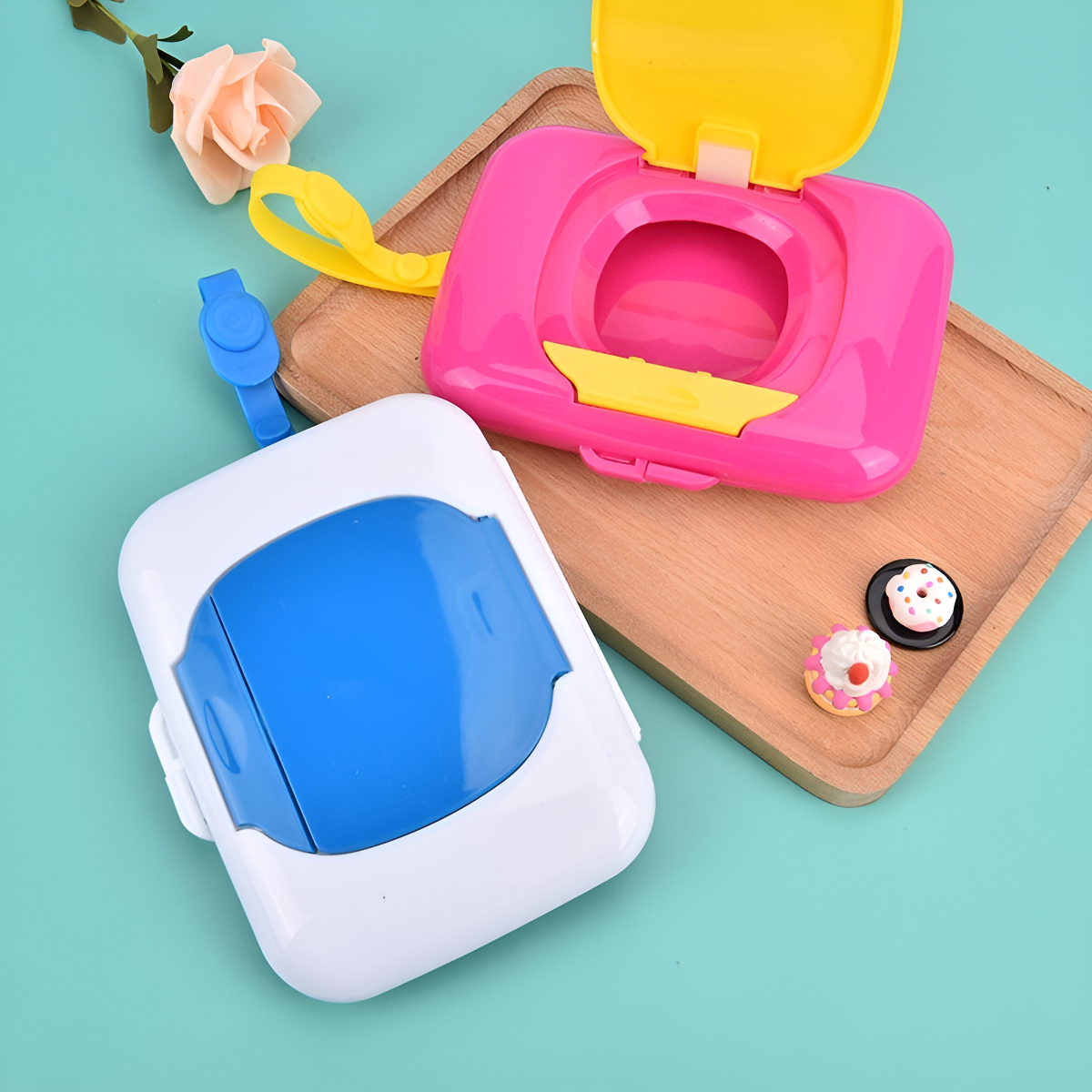 Estuche Organizador Dispensador Toallitas Humedas Para Bebe - Imagen 4