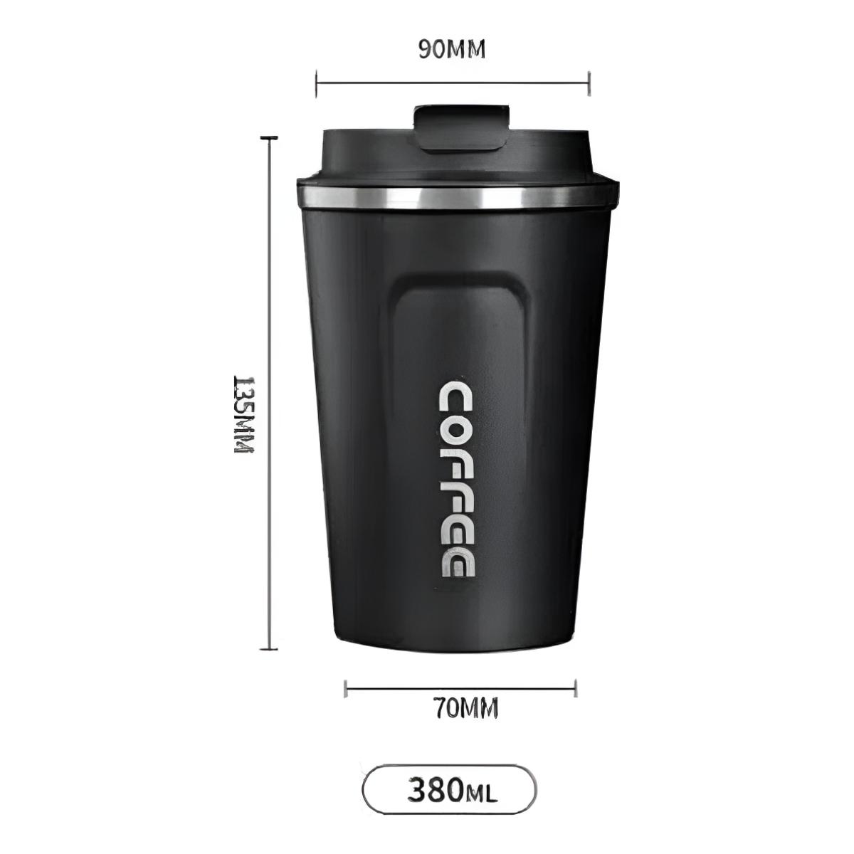 Vaso Térmico Mug 380ml Con Tapa Taza Jarra Excelente Calidad - Imagen 4