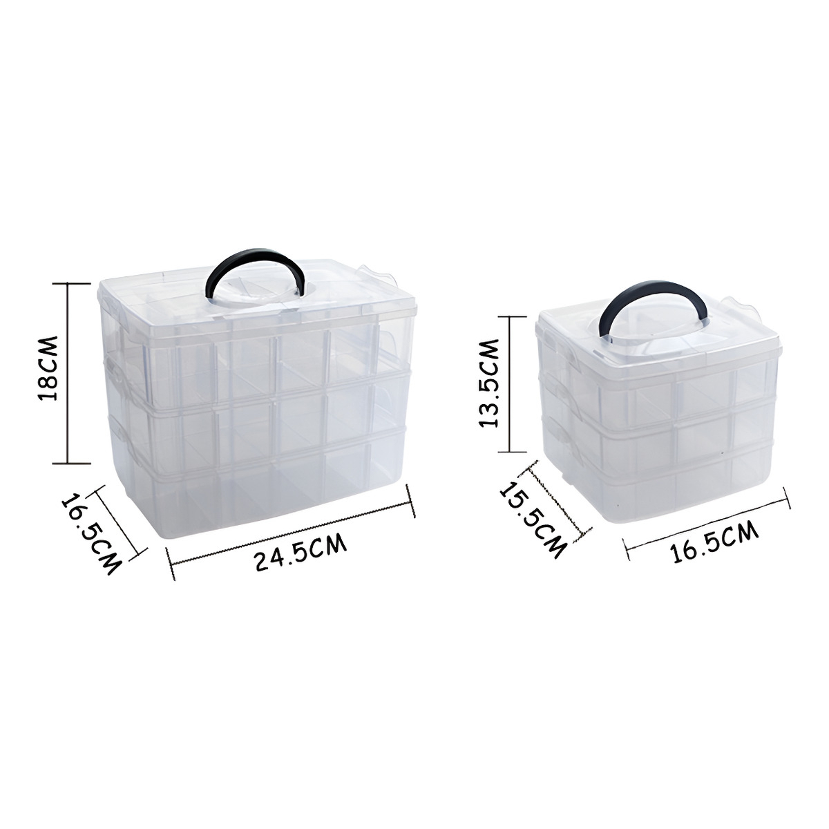 Caja Organizadora Organizador Con Separadores 24.5x16.5x18cm - Imagen 8