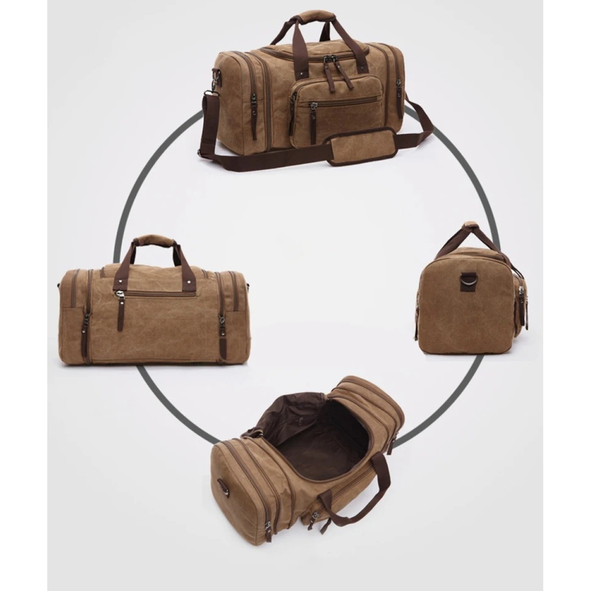 Bolso De Viaje Gran Capacidad Buena Calidad Multi Pocket - Imagen 9