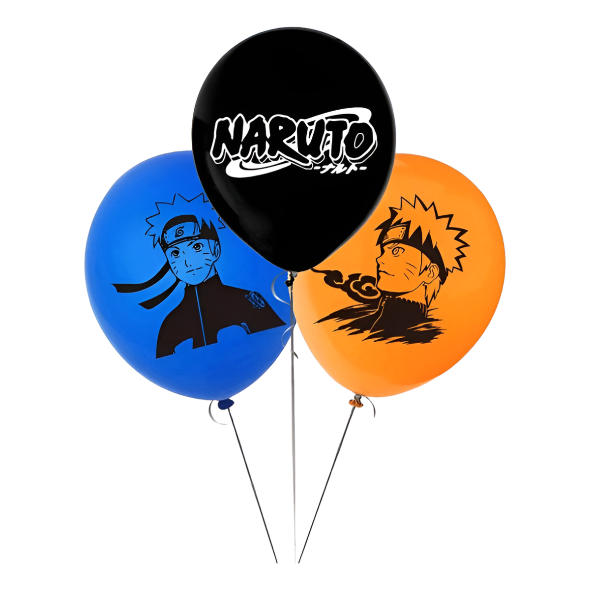 Pack X 18 Globos De Cumpleaños Diseño Naruto - Iluminaras - Imagen 3