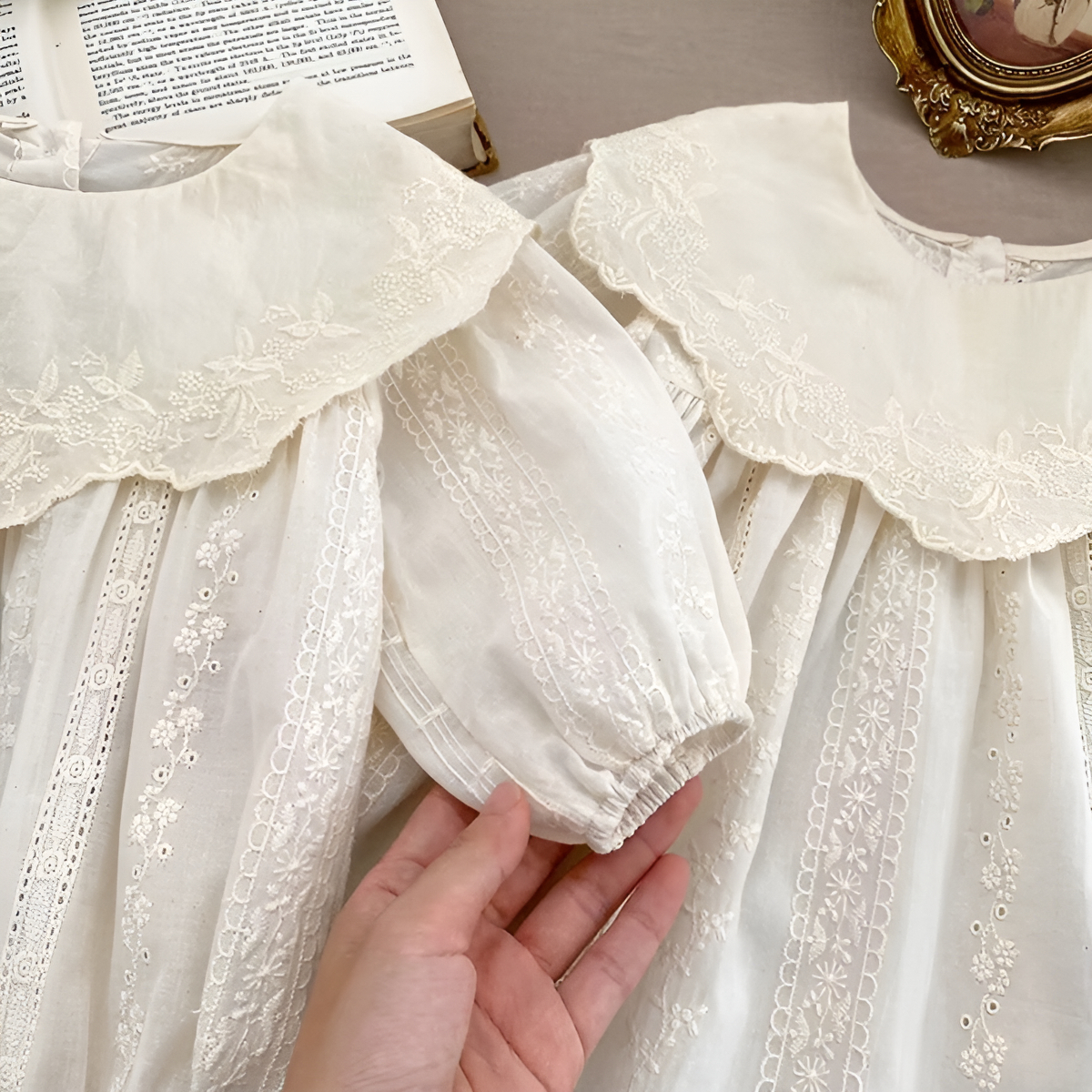 Body Primavera Para Bebe De Manga Larga De Broderie - Imagen 4